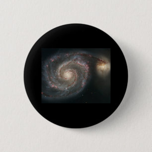 Bóton Redondo 5.08cm Galáxia do redemoinho (M51)