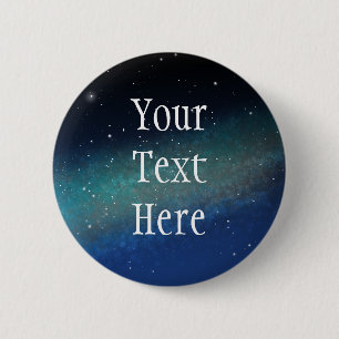 Bóton Redondo 5.08cm Galáxia Espacial Nebula Night Sky Personalizada