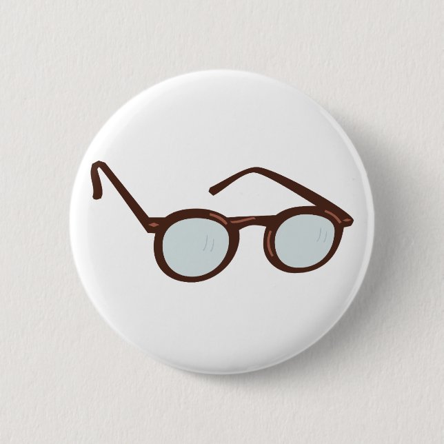 Bóton Redondo 5.08cm Gancho eyeglasses glasses (Frente)