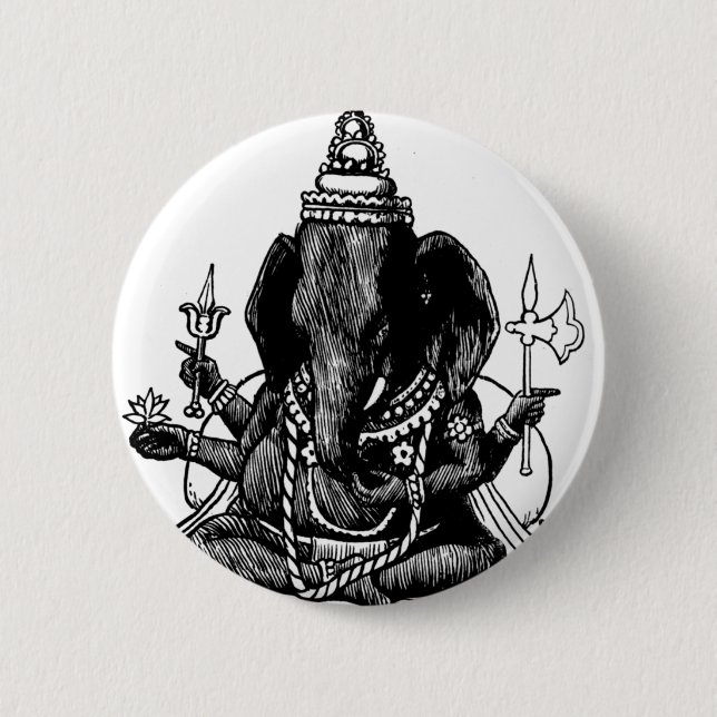 Bóton Redondo 5.08cm Ganesh (Frente)