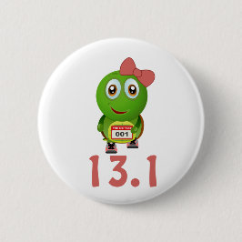 Bóton Redondo 5.08cm Garota Turtle Runner 13.1