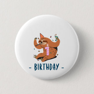 Bóton Redondo 5.08cm Garotas Bebês De Aniversário Lover 41.