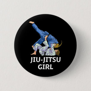 Bóton Redondo 5.08cm Garotas de Jiu Jitsu Brasileiro