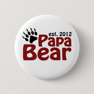 Bóton Redondo 5.08cm garra de urso 2012 da papá