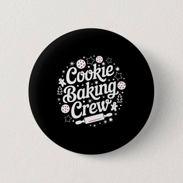 Bóton Redondo 5.08cm Gartney's Womens Matching Cookie Baking Crew (Frente)
