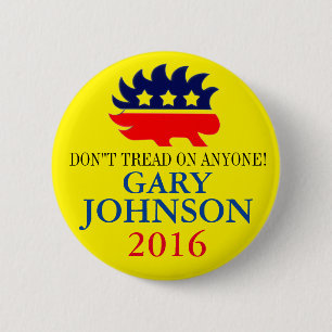 Bóton Redondo 5.08cm Gary Johnson 2016
