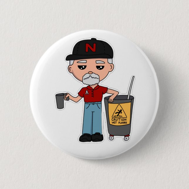 Bóton Redondo 5.08cm Gary Pin (Frente)