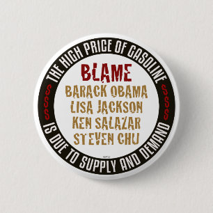 Bóton Redondo 5.08cm Gasolina Obama