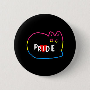 Bóton Redondo 5.08cm Gatinho Gatinho Gato-de-Arco-Íris Orgulho gay anse