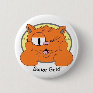 Bóton Redondo 5.08cm Gato de Cartoon Gelado de Cachorro Gelado