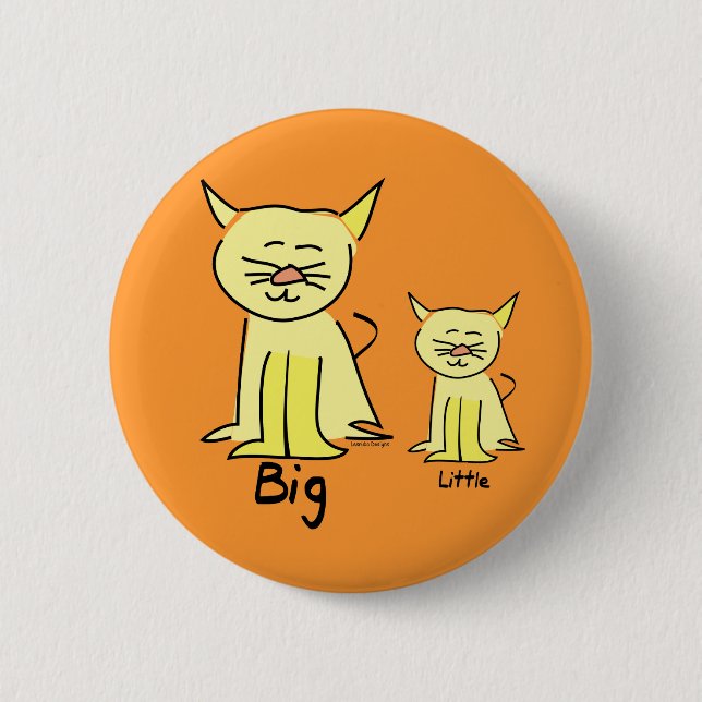 Bóton Redondo 5.08cm Gato de Kitten (Frente)