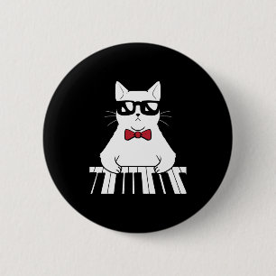Bóton Redondo 5.08cm Gato de Piano
