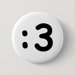 Bóton Redondo 5.08cm Gato Face Emoticon: 3