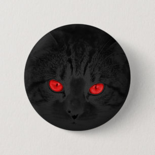 Bóton Redondo 5.08cm Gato preto