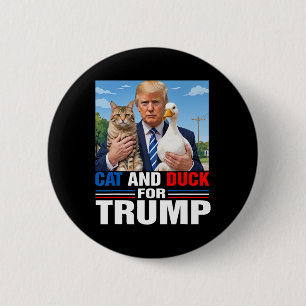 Bóton Redondo 5.08cm Gatos E Patos Para Patos De Gatos De Pé De Trump 2