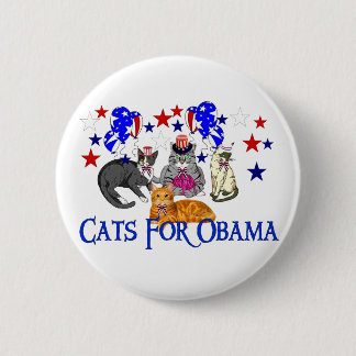 BÓTON REDONDO 5.08CM GATOS PARA OBAMA