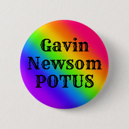 Bóton Redondo 5.08cm Gavin Newsom POTUS