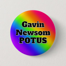 Bóton Redondo 5.08cm Gavin Newsom POTUS