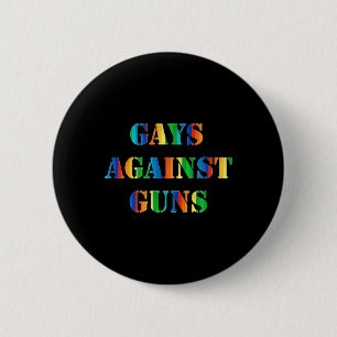 Bóton Redondo 5.08cm Gay Contra Armas Protesto em Arco-Íris Marcha Resi