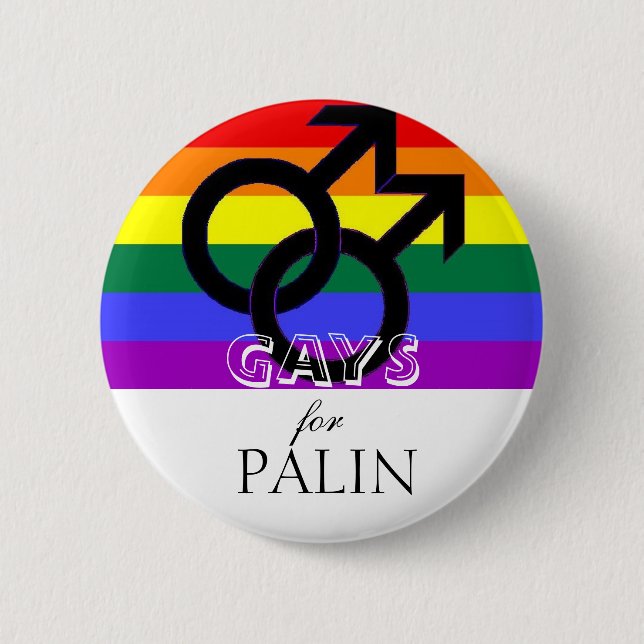 Bóton Redondo 5.08cm GAY para Palin (Frente)