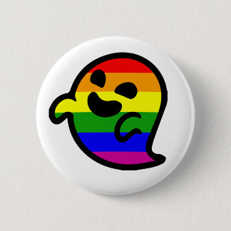 Bóton Redondo 5.08cm Gaysper- Orgulho gay ghost emoji- LGTBI T-Shirt