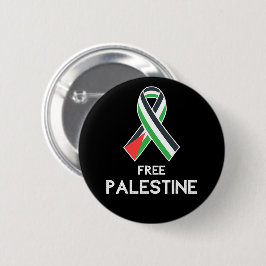 Bóton Redondo 5.08cm Gaza Liberdade Palestina Solidariedade Palestina