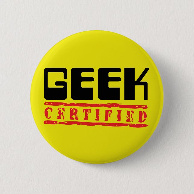 Bóton Redondo 5.08cm Geek certificado (Frente)