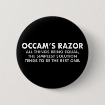 Geek de ciência de definição de Razor da Occam