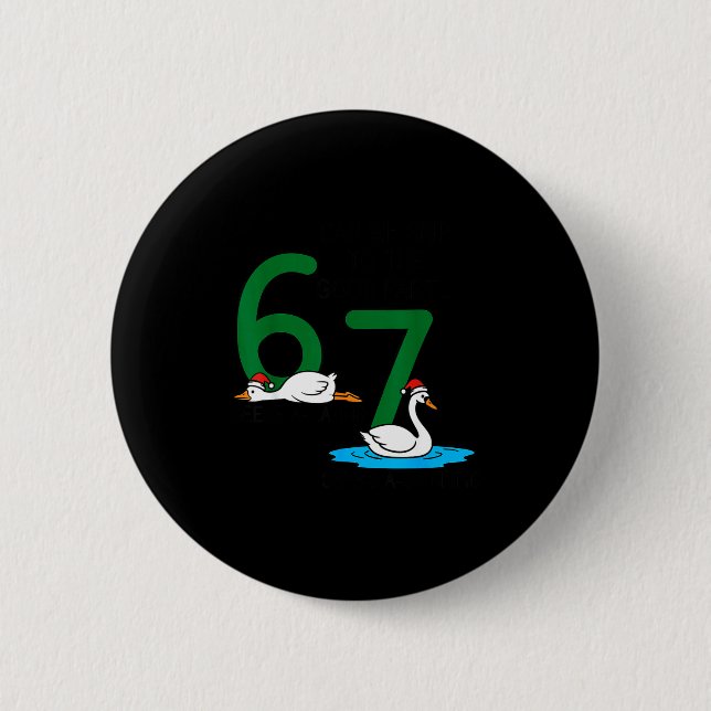 Bóton Redondo 5.08cm Geese A Laying Swans A Swimming 67 Six Geese Seven (Frente)