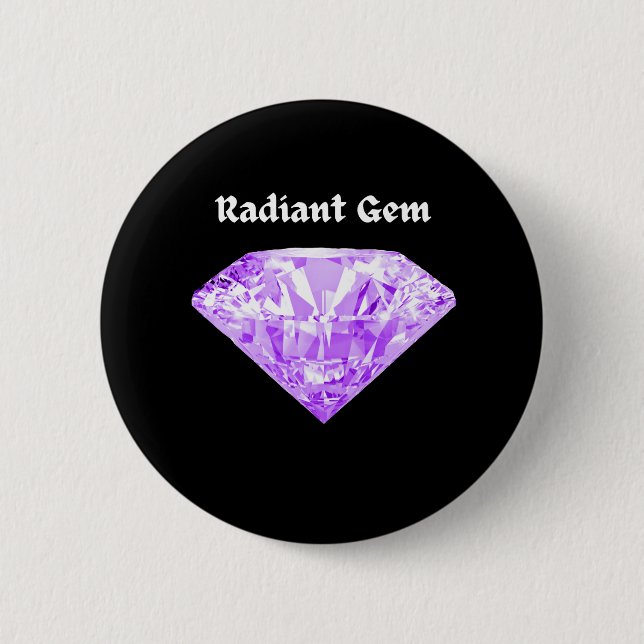 Bóton Redondo 5.08cm Gem Radiante (Frente)