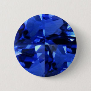 Bóton Redondo 5.08cm Gemas de setembro Birthstone