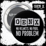 Bóton Redondo 5.08cm Gen X Generation X No Problema Gen Xer Funny Gen X<br><div class="desc">Este design de estilo de colheita Gen X é perfeito para o Gen Xer que se orgulha de fazer parte da melhor geração de sempre... Geração X! Perfeito para o nascer Gen X de mulheres e homens entre 1965 e 1980 para mostrar seu orgulho Gen X! Apresenta 'Gen X No...</div>