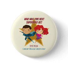 Gênero Revela Super Herói Azul Cor-de-rosa Cor-de-