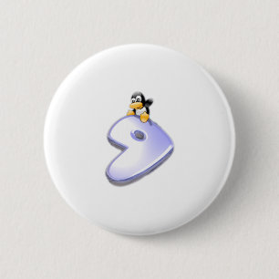 Bóton Redondo 5.08cm Gentoo Linux