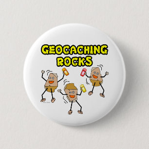 Bóton Redondo 5.08cm Geocaching Rocks