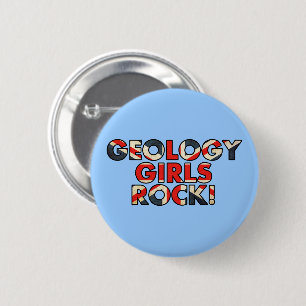 Bóton Redondo 5.08cm Geology Girls Rock!  (Bandeira do Reino Unido)