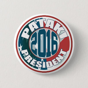 Bóton Redondo 5.08cm George Pataki para o presidente em 2016