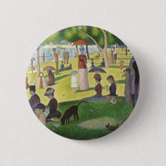 Bóton Redondo 5.08cm George Seurat Domingo La Grande Jatte Famous