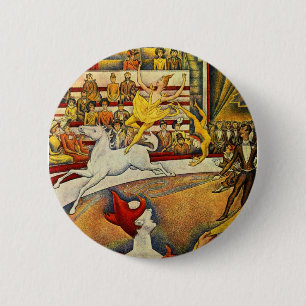 Bóton Redondo 5.08cm Georges Seurat - Der Zirkus - circo