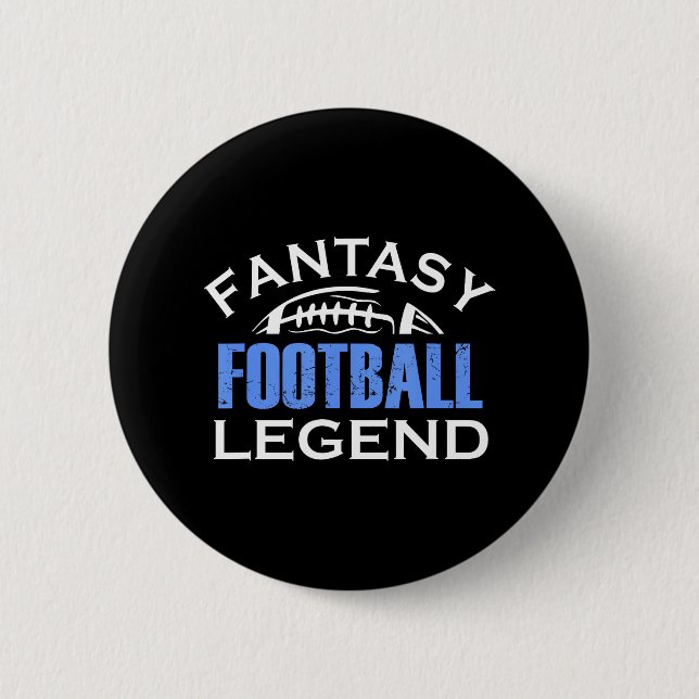 Bóton Redondo 5.08cm Gestor GM da Liga FFL de Futebol da Fantasy (Frente)