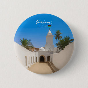 Bóton Redondo 5.08cm Ghadames, Líbia - Mesquita Branca