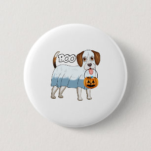 Bóton Redondo 5.08cm Ghost Beagle Halloween Dog