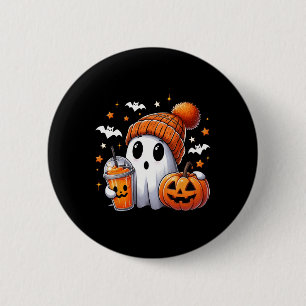 Bóton Redondo 5.08cm Ghost Ghost Coffee Halloween Ghost Ice Cof
