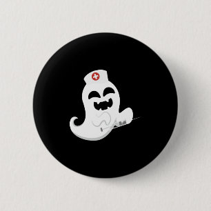 Bóton Redondo 5.08cm Ghost Nurse Halloween