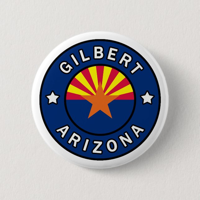 Bóton Redondo 5.08cm Gilbert Arizona (Frente)
