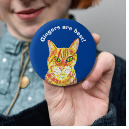 Bóton Redondo 5.08cm Gingers são os melhores gengibres de gato ruivo