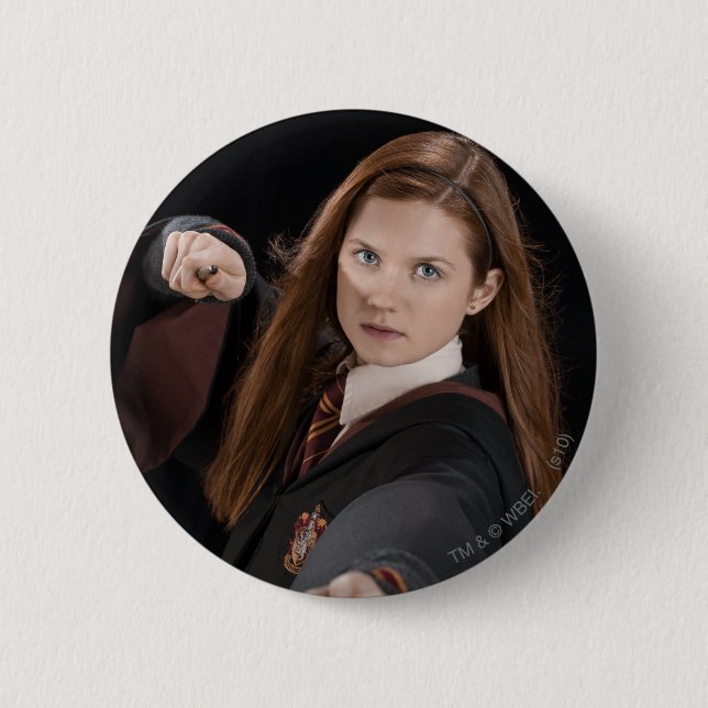 Bóton Redondo 5.08cm Ginny Weasley (Frente)