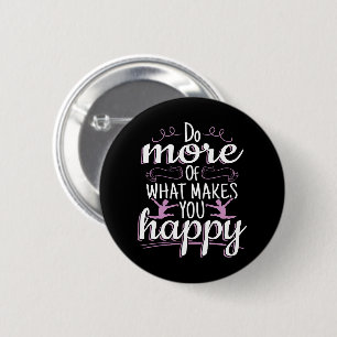 Bóton Redondo 5.08cm Girls Gymnastics - Motivational Happy Cote