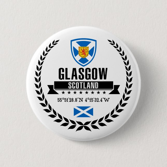 Bóton Redondo 5.08cm Glasgow (Frente)