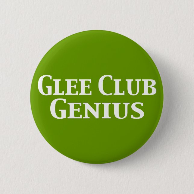 Bóton Redondo 5.08cm Glee Club Genius Gifts (Frente)